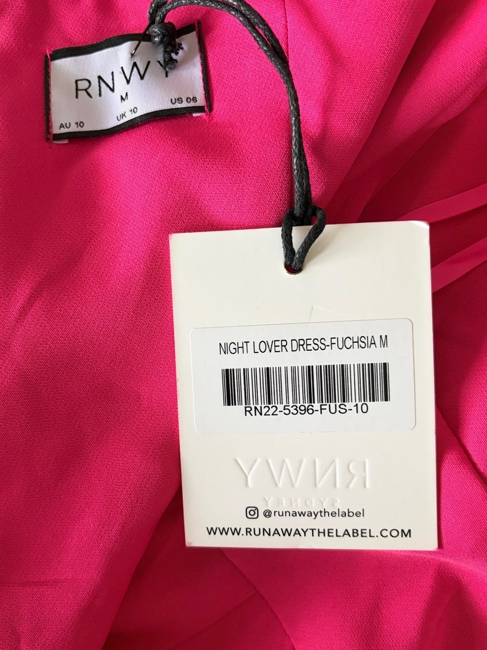Strapless Ruched Wrap Mini Dress in Fuchsia Pink - Picture 5 of 5
